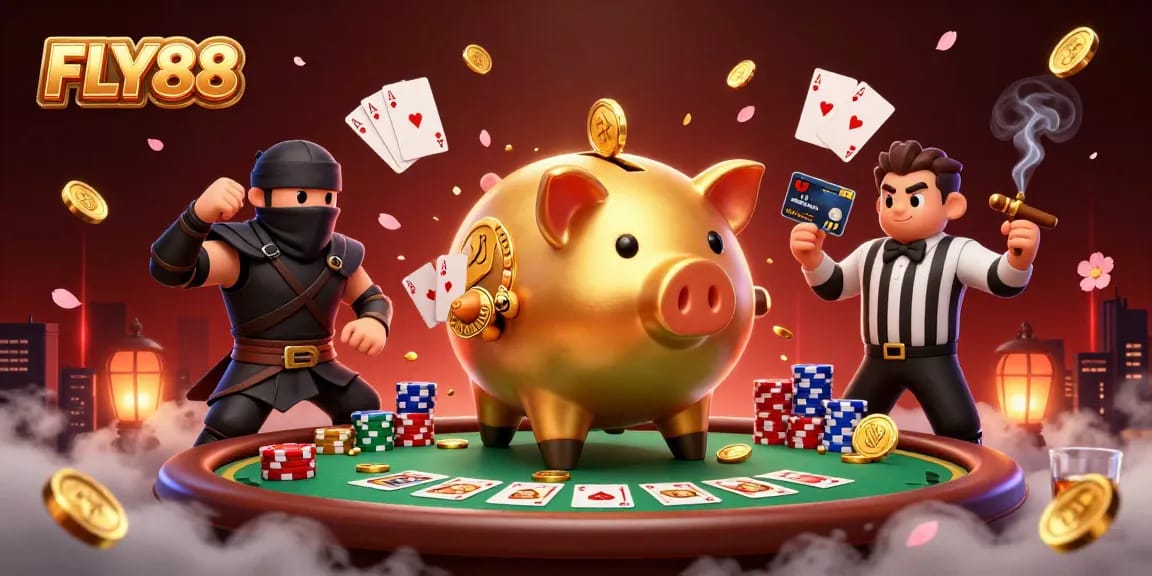 FLY88 offers thrilling gambling experiences with dynamic characters and vibrant casino elements.