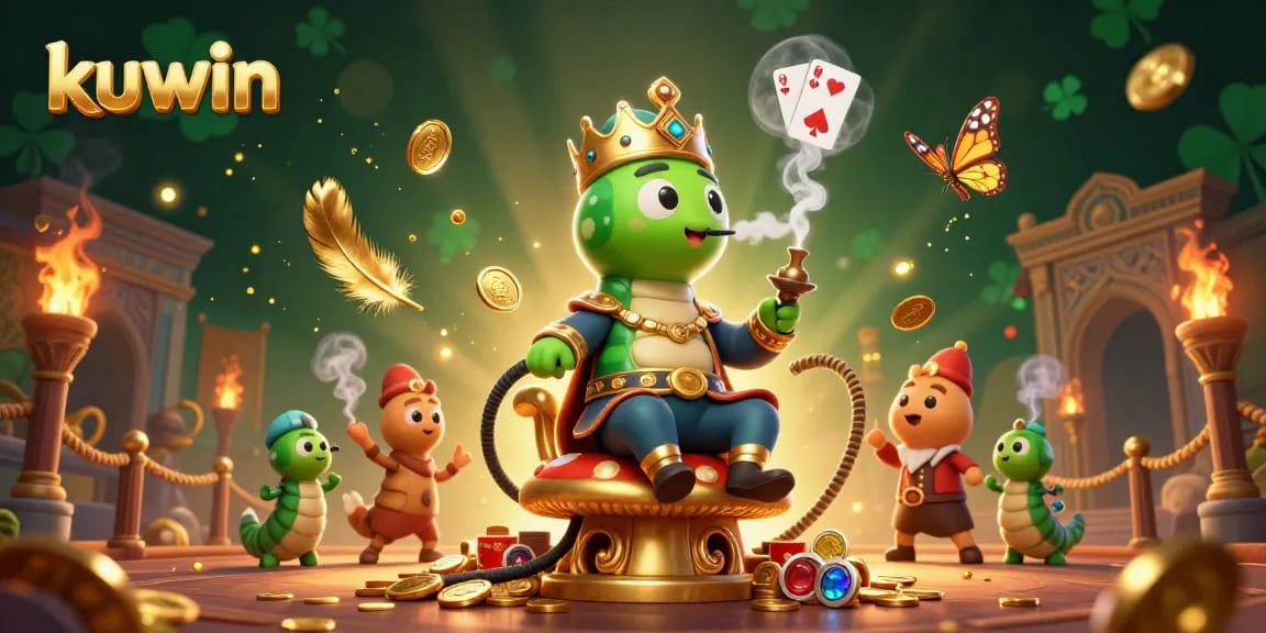 Kuwin offers exciting poker strategies combined with captivating game-themed visuals in this artistic render.