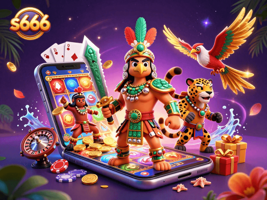 S666 offers engaging slot game action with vibrant graphics and unique characters.