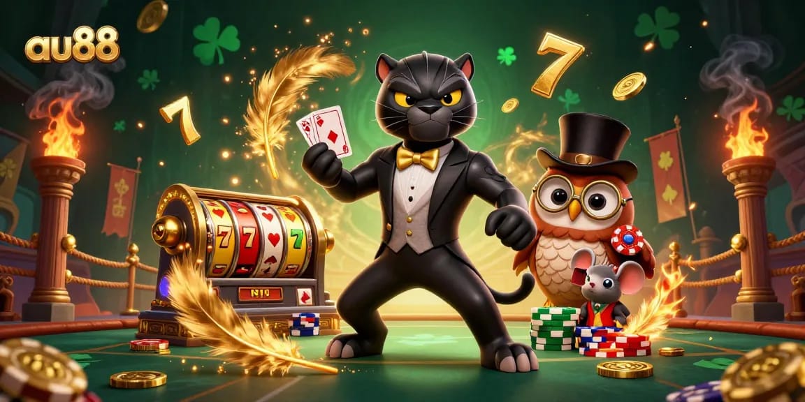 Engage with au88's thrilling gameplay featuring dynamic slot elements and charming characters.
