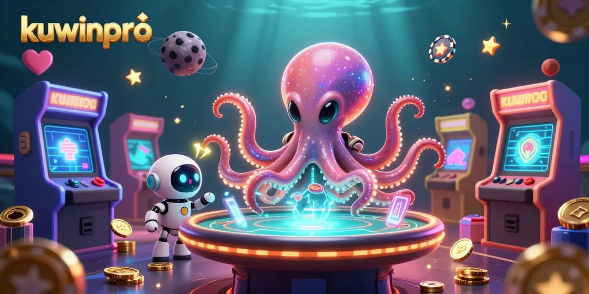 Experience thrilling gameplay with kuwinpro as the alien octopus deals poker chips and scores big!