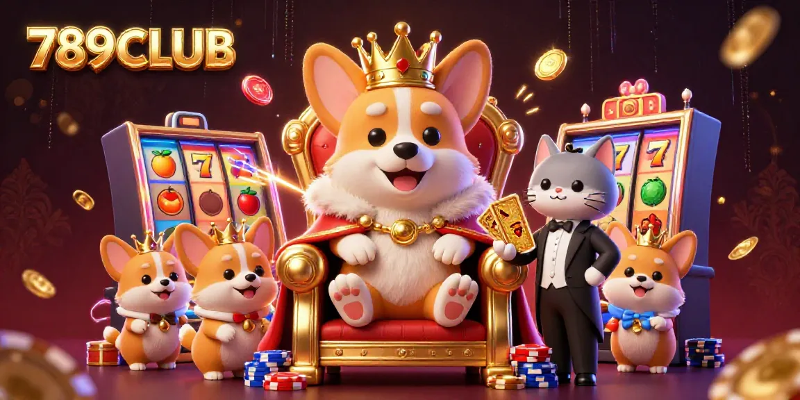 Engage with exciting slot games at 789CLUB, highlighted by vibrant 3D characters and casino elements.