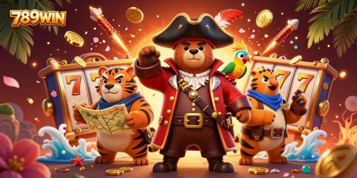 Join the excitement at 789WIN with a vibrant casino illustration showcasing various gaming elements.