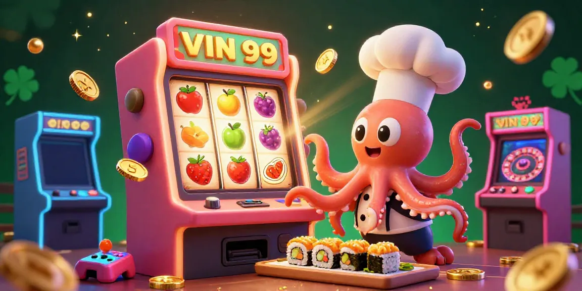Spin the slots and win big with engaging visuals at VIN 99's unique gambling experience.