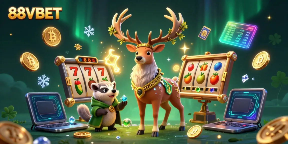 Engage in thrilling adventures with 88VBET, featuring vibrant 3D characters and exciting slot elements.