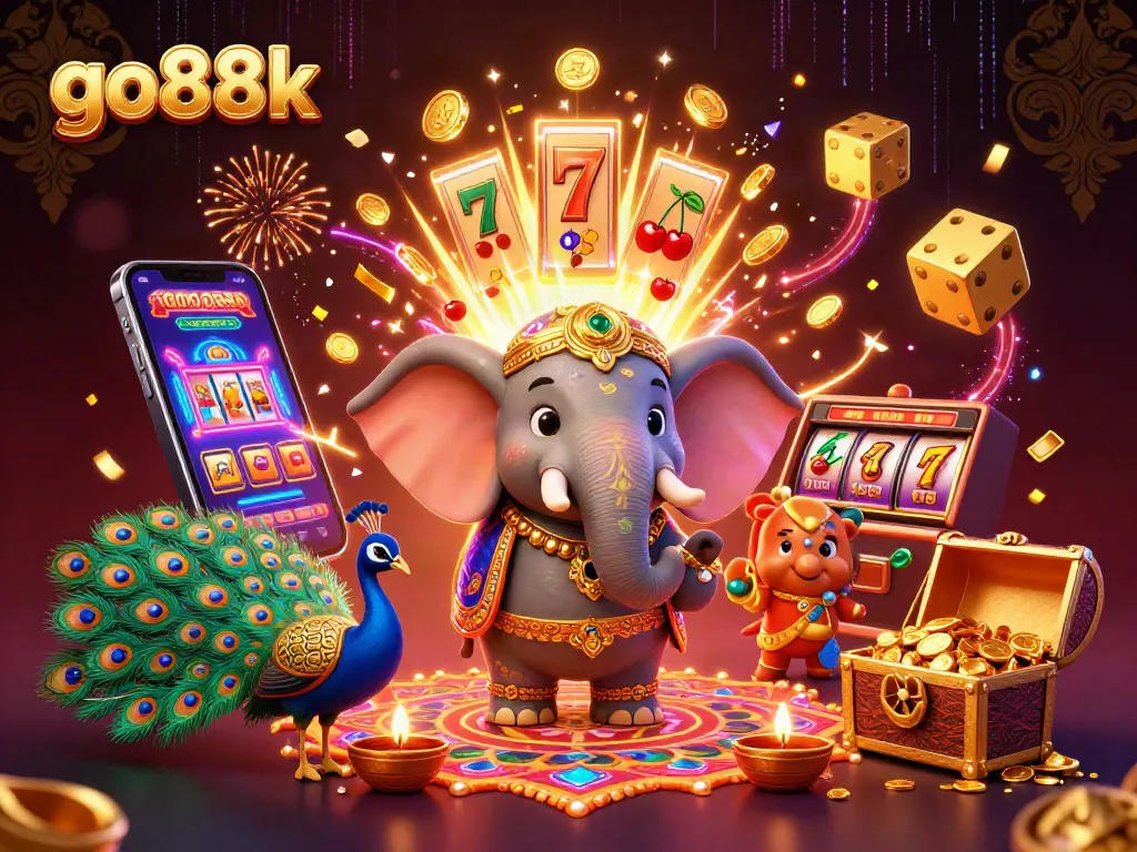 Experience the excitement of go88k with vibrant casino games, jackpots, and colorful characters.
