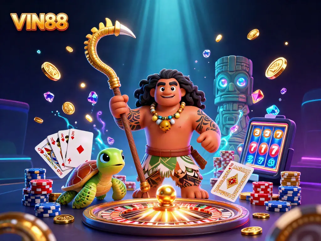 Experience the thrill of winning at VIN88 with immersive 3D casino adventures.