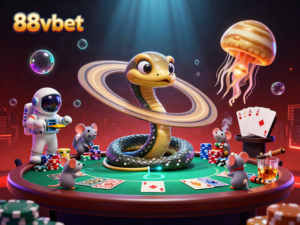 Engage in thrilling bets with 88vbet players at a cosmic-themed roulette table.