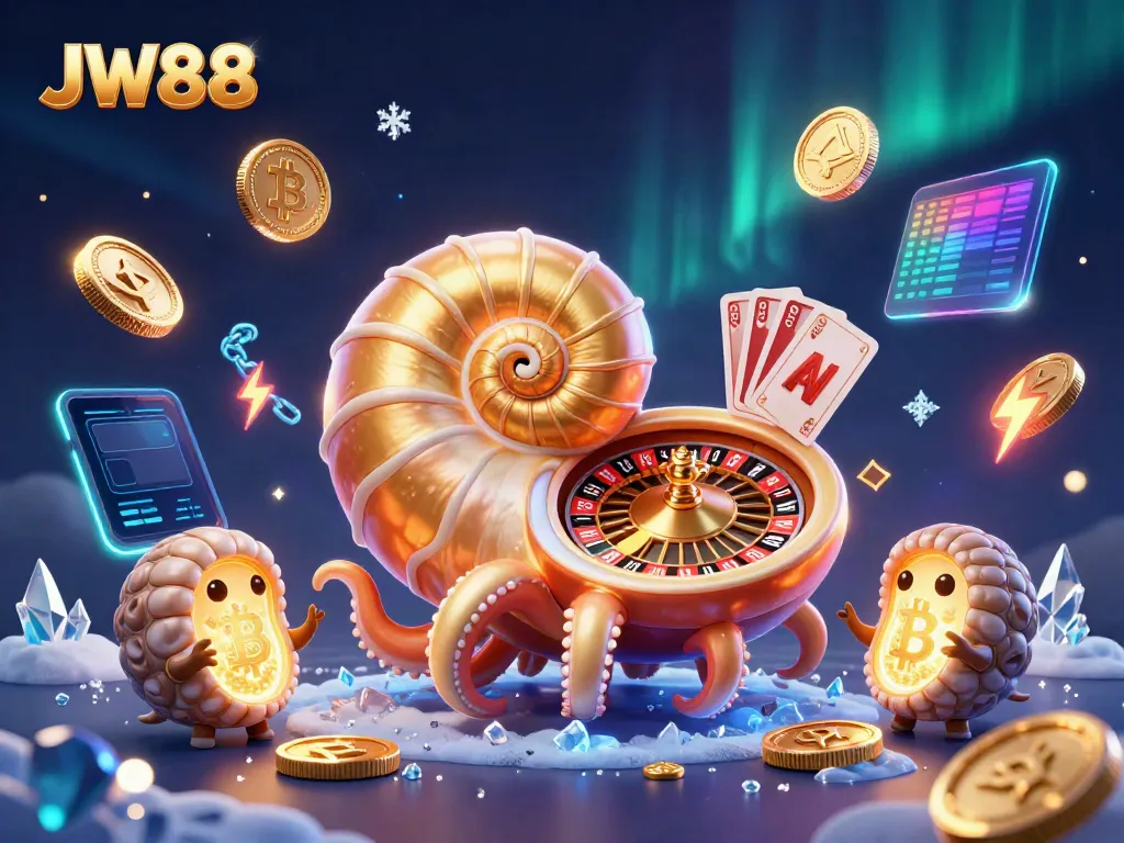 Engage with interactive gaming experiences at JW88, featuring a vibrant 3D cartoon casino scene.