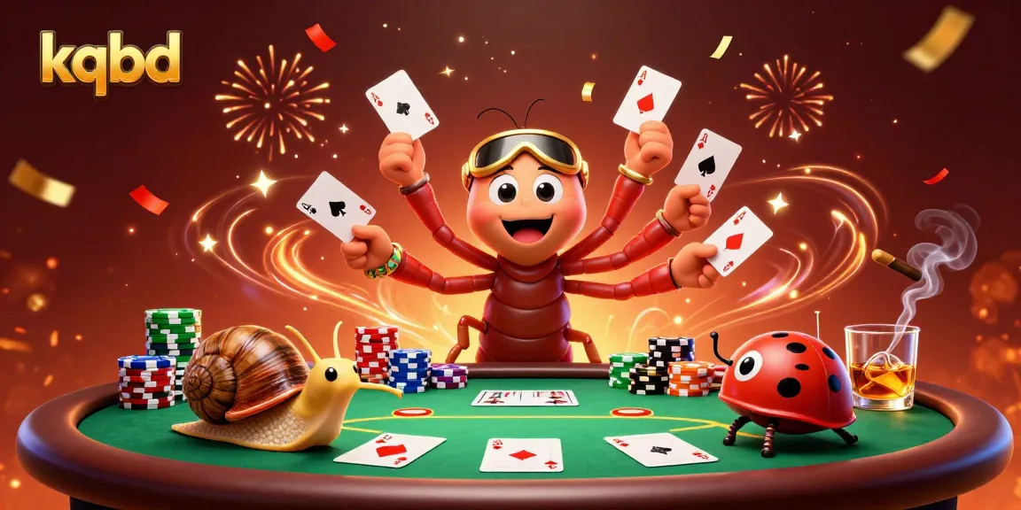 Engage with kqbd's exciting casino scene featuring a animated dealer, a high-roller, and dynamic poker action.
