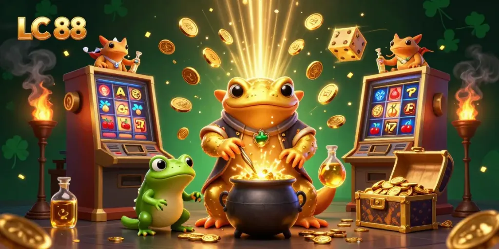 Experience thrilling gameplay at LC 88 with enchanting characters and vibrant casino elements.