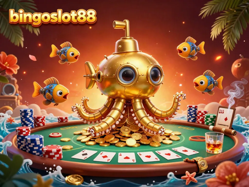 Jelajahi keseruan bingoslot88 dengan kraken emas dan permainan poker yang menawan.