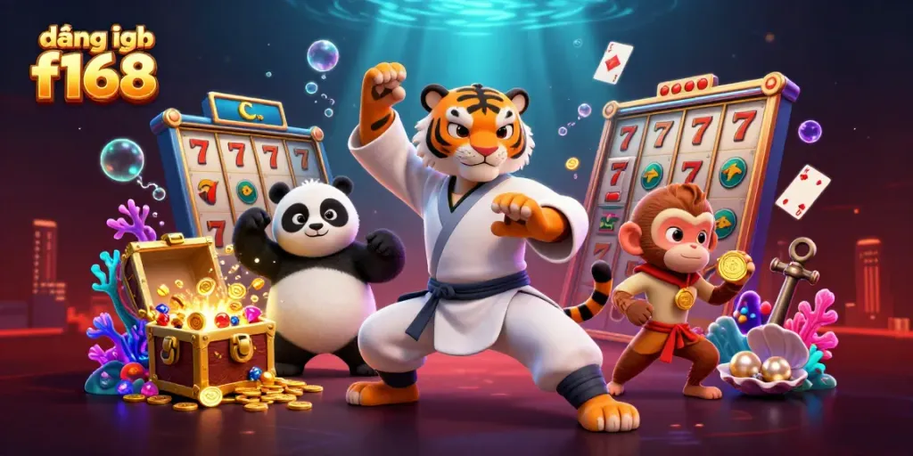 Engage with the excitement of đăng nhập f168 while winning jackpots in a colorful casino scene.