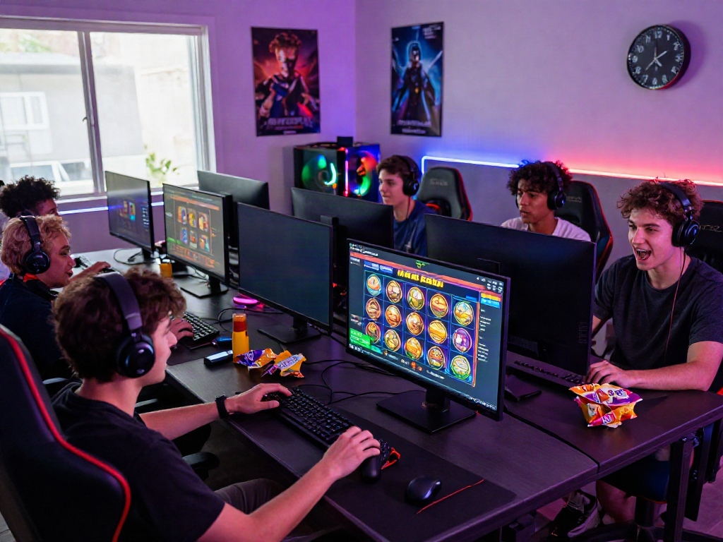 Exciting online gaming session showcasing players engaged with the vibrant slot gacor game interface.