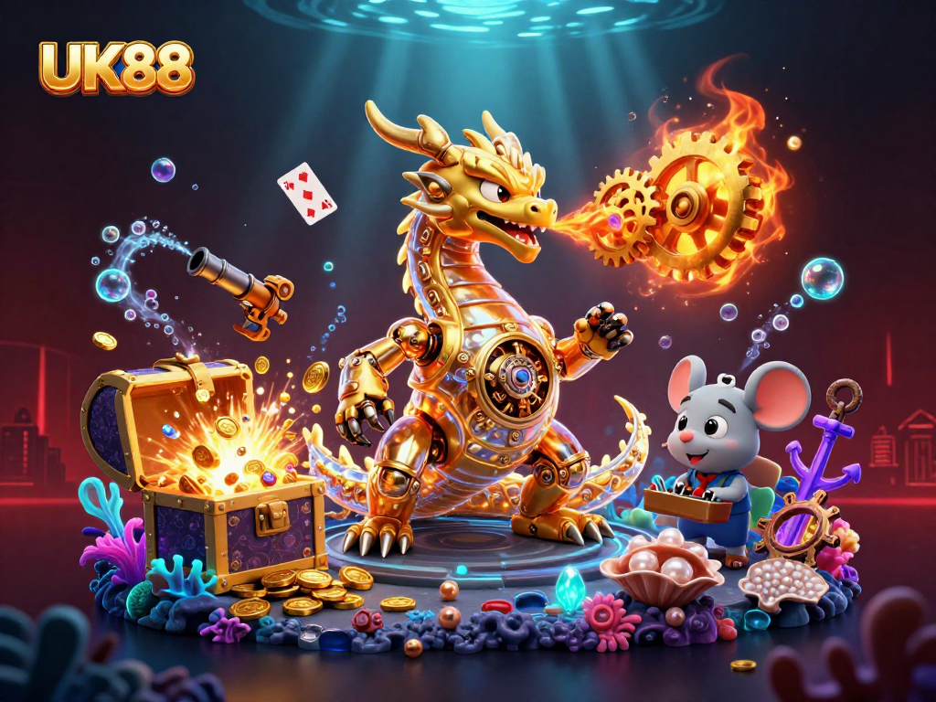 Experience thrilling wins at UK88's casino with exciting underwater treasures and vibrant energy.