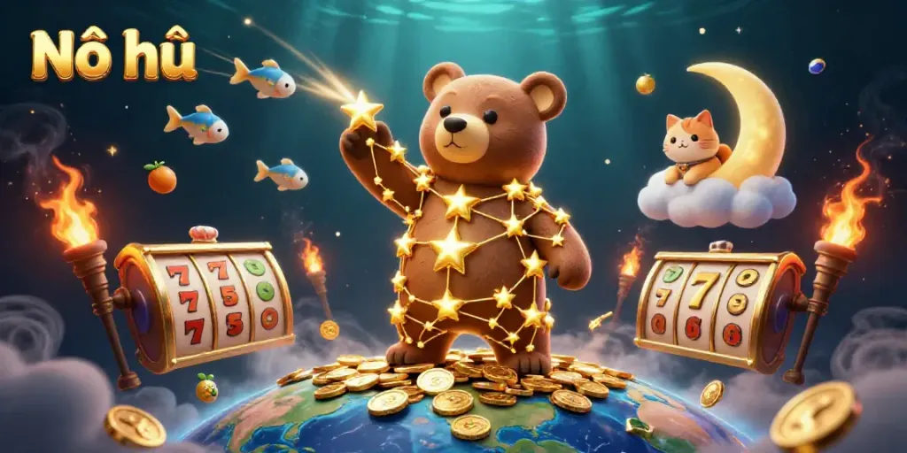 Experience the excitement of Nổ hũ with vibrant characters and dynamic slot elements in stunning 3D!