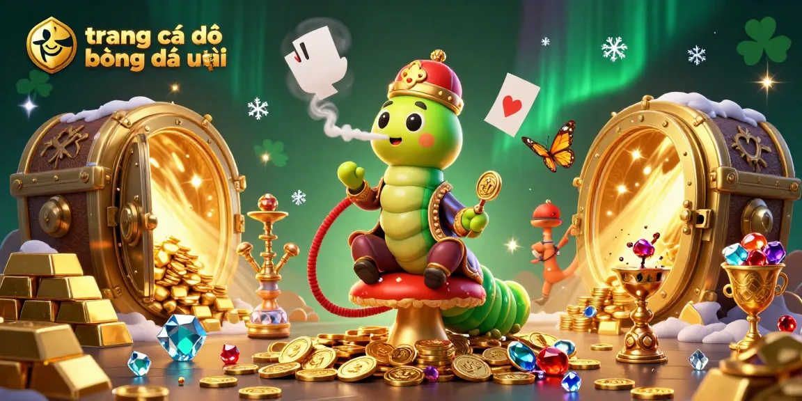 Experience the excitement of trang cá độ bóng đá uy tín with this vibrant 3D casino scene featuring a hookah-master and treasures.