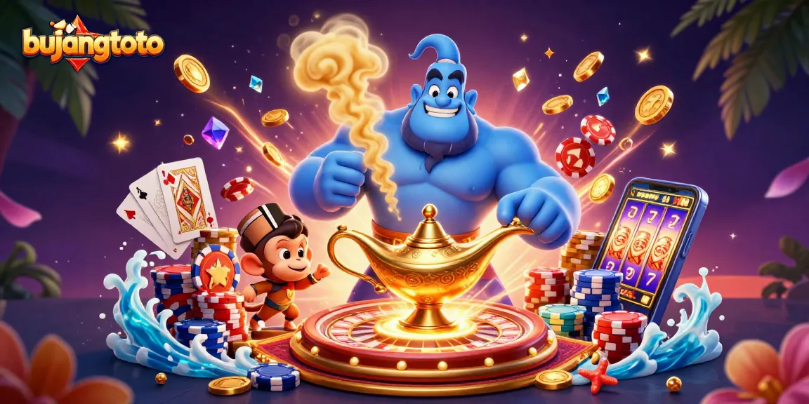 Experience thrilling gameplay at bujangtoto with vibrant casino elements and magical characters.
