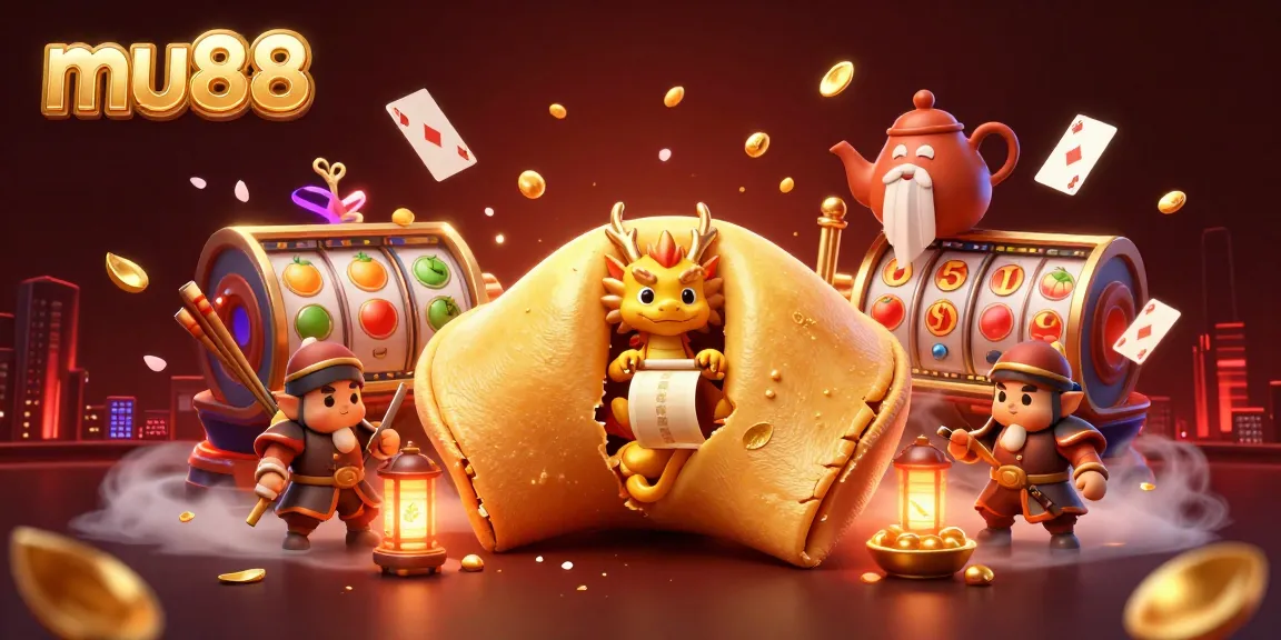 Experience thrilling action at mu88 casino with a golden cookie fortune theme and dynamic slot elements.