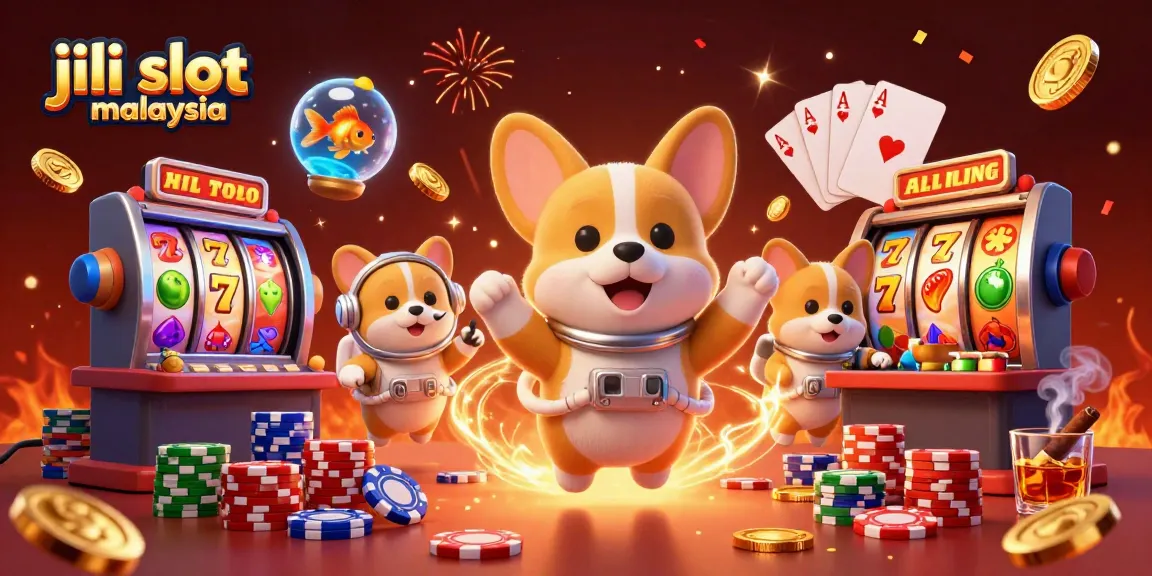 Spin the jili slot malaysia with floating characters in a rich casino scene bursting with excitement.