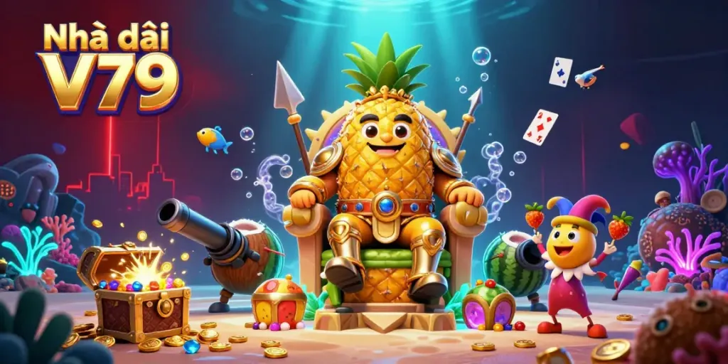 Với Nhà cái V79, khám phá thế giới game với ông vua dứa 3D đầy sắc màu và các yếu tố thú vị.
