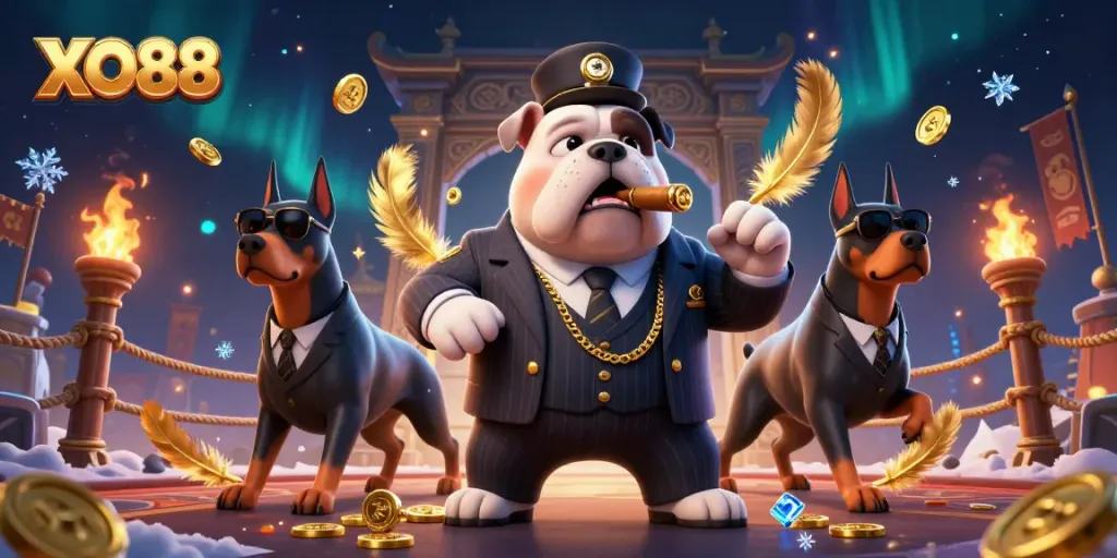 Experience thrilling gameplay at XO88 with a dynamic casino scene featuring engaging characters and rich visuals.