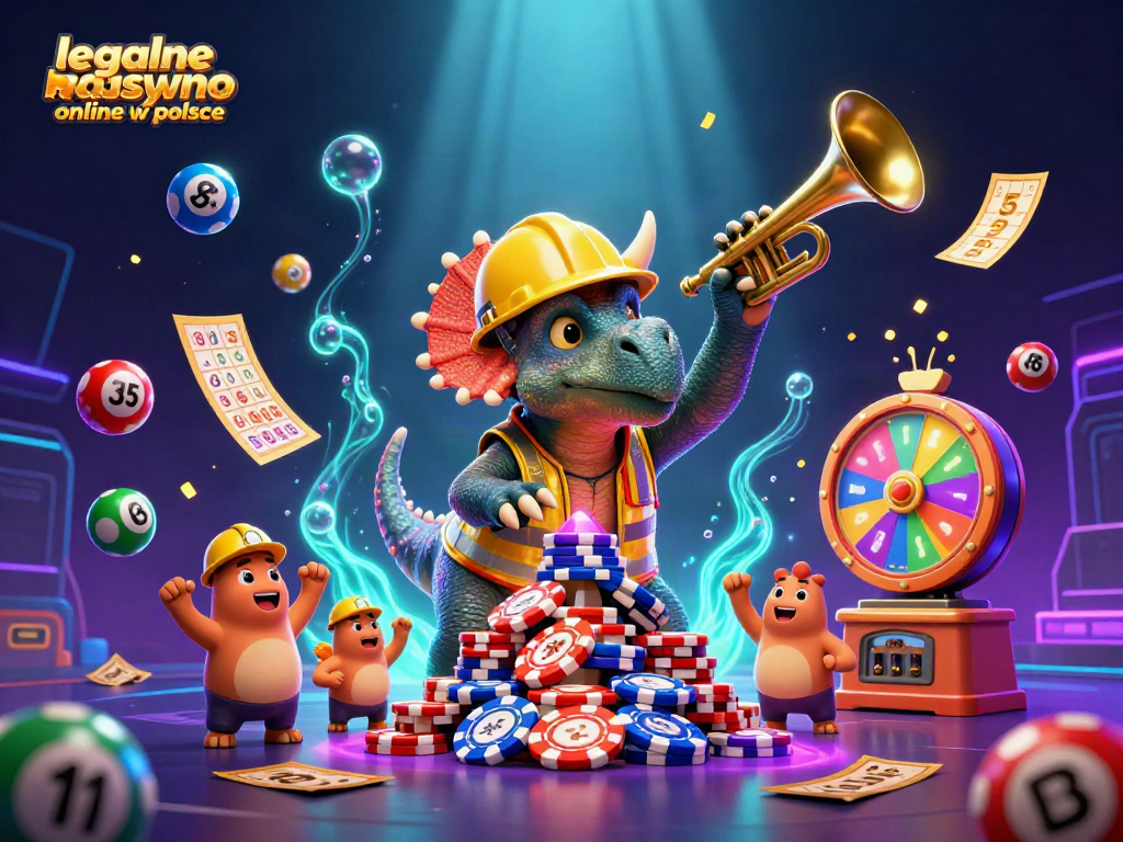 Explore the exciting world of legalne kasyno online w polsce with vibrant characters and casino elements.