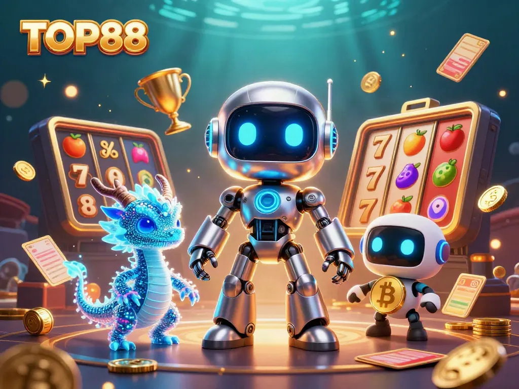 Engage in thrilling gameplay with TOP88's immersive casino adventures featuring vibrant characters and elements.