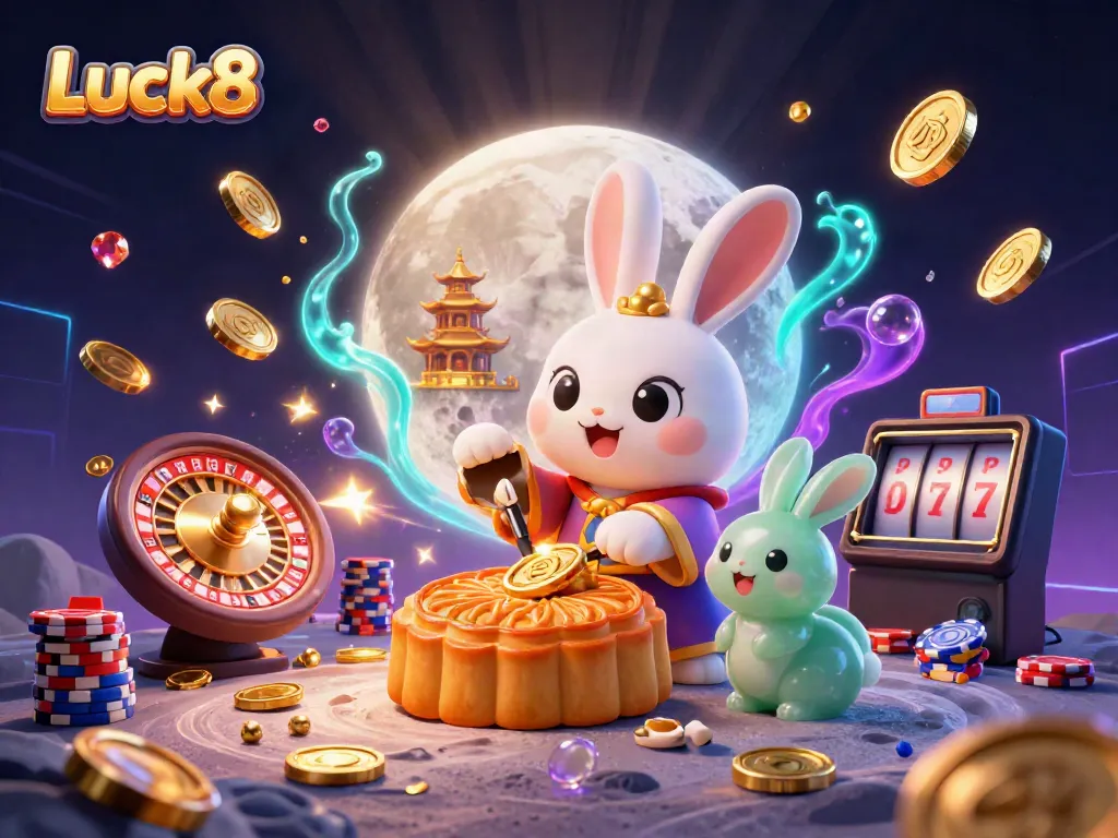 Experience Luck8's thrilling casino adventure with vibrant elements and engaging games.