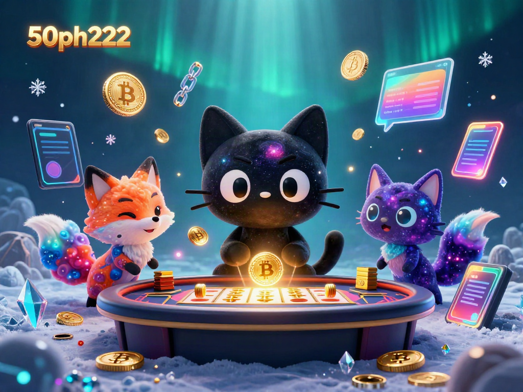 Engage in thrilling games with the 50ph222 black hole cat and cosmic casino elements.