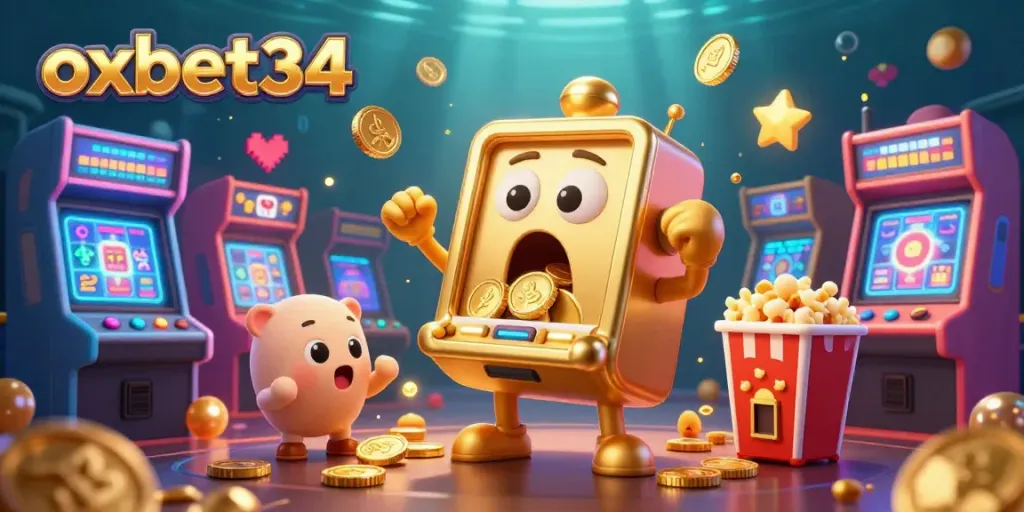 Spin the reels with oxbet34's vibrant animated slot machines, hitting jackpots with golden coins galore!