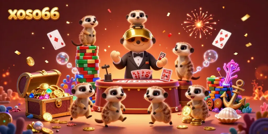 Engage in thrilling casino antics with xoso66, where meerkats lively operate a colorful, treasure-filled atmosphere.
