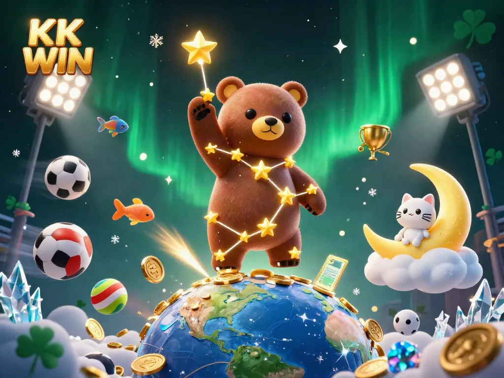 Experience thrilling excitement in KK WIN's vibrant 3D casino universe, where luck and fun collide!