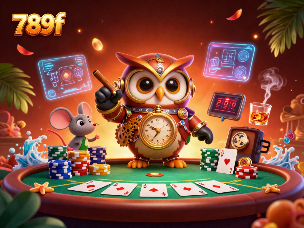 Experience thrilling gaming at 789f with a vibrant 3D casino scene vividly brought to life.