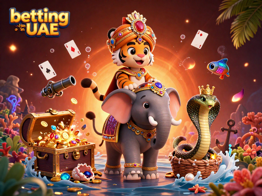 Experience vibrant action at betting sites in UAE with a detailed 3D casino illustration.