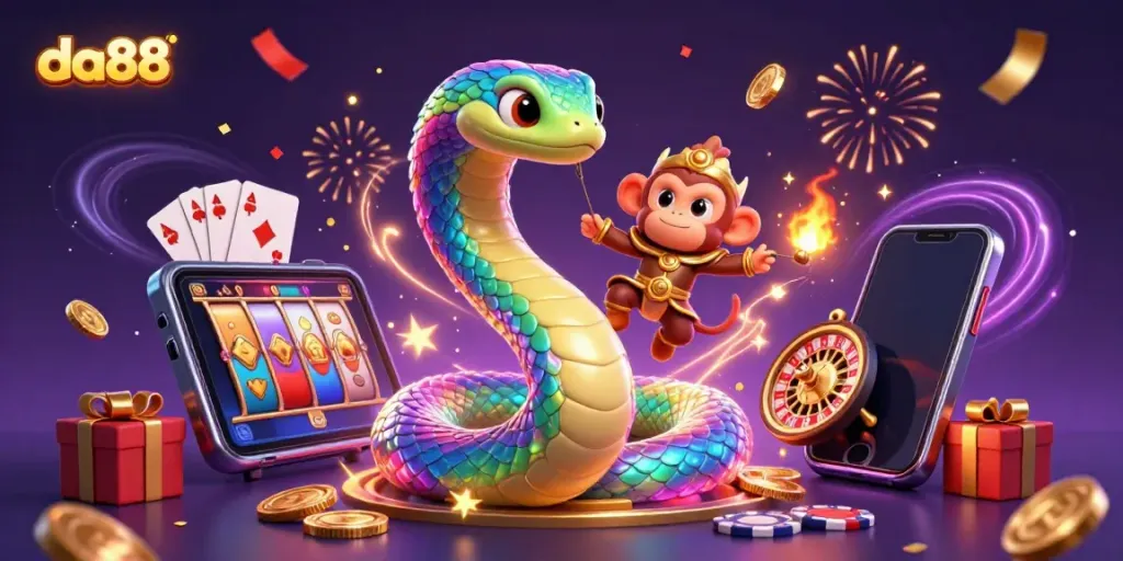 Engage with da88's vibrant gameplay through a colorful carnival of shiny slots and cheerful characters.