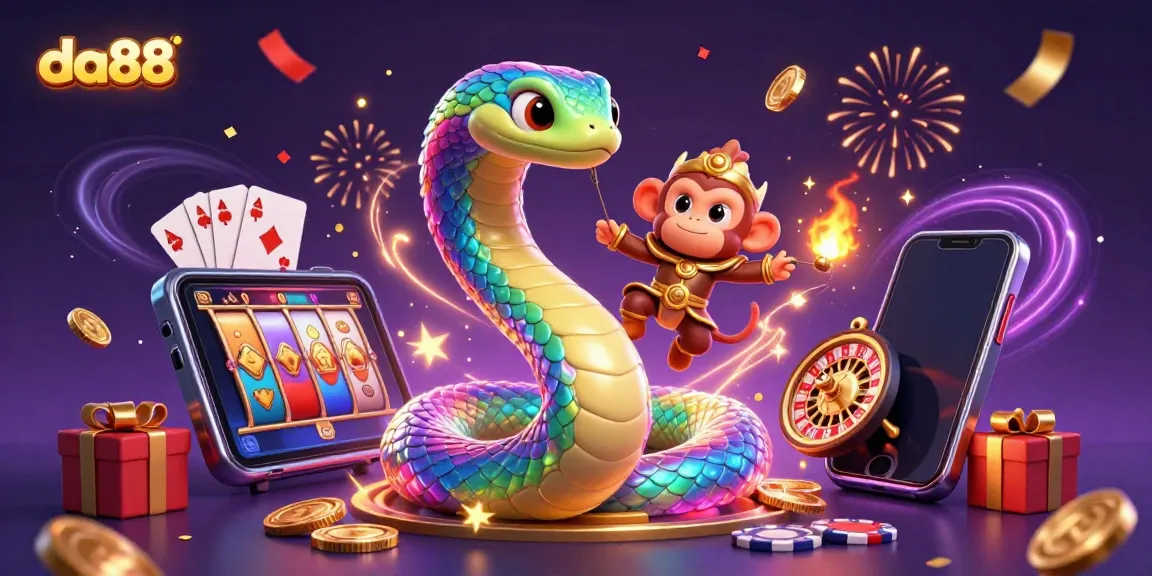 Engage with da88's vibrant gameplay through a colorful carnival of shiny slots and cheerful characters.