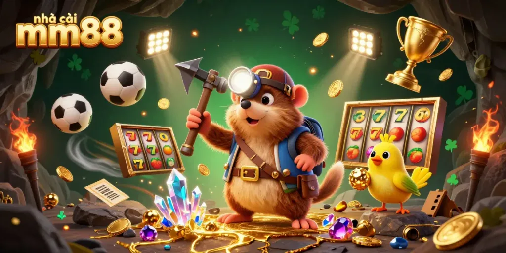 Join nhà cái mm88 for thrilling slots gameplay amid vibrant sports action.