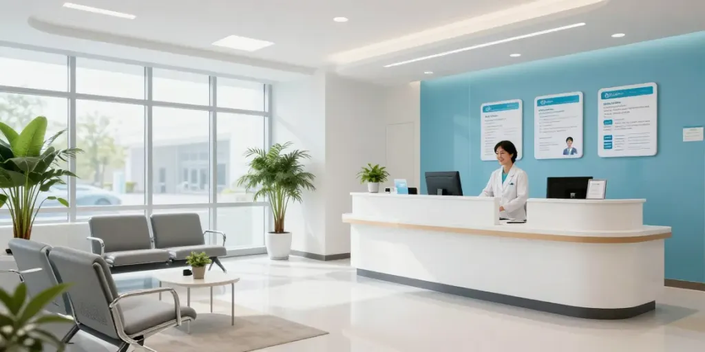 Healthcare provider offering link slot services in a modern clinic.
