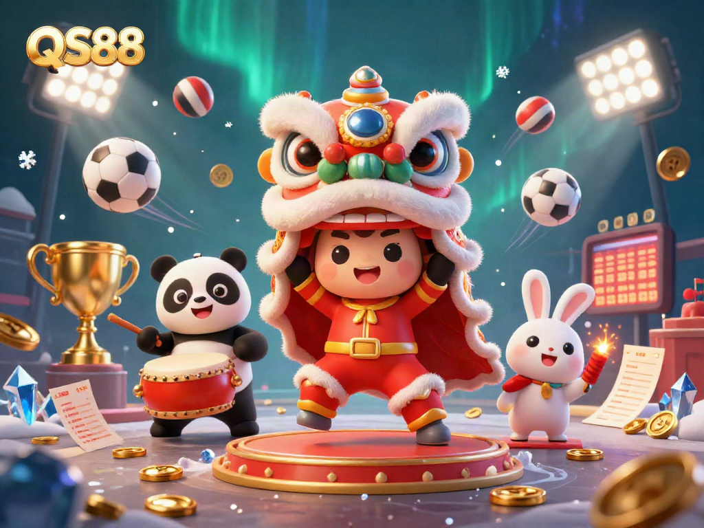 Experience exciting wins at QS88 with festive characters and action-packed gaming elements.