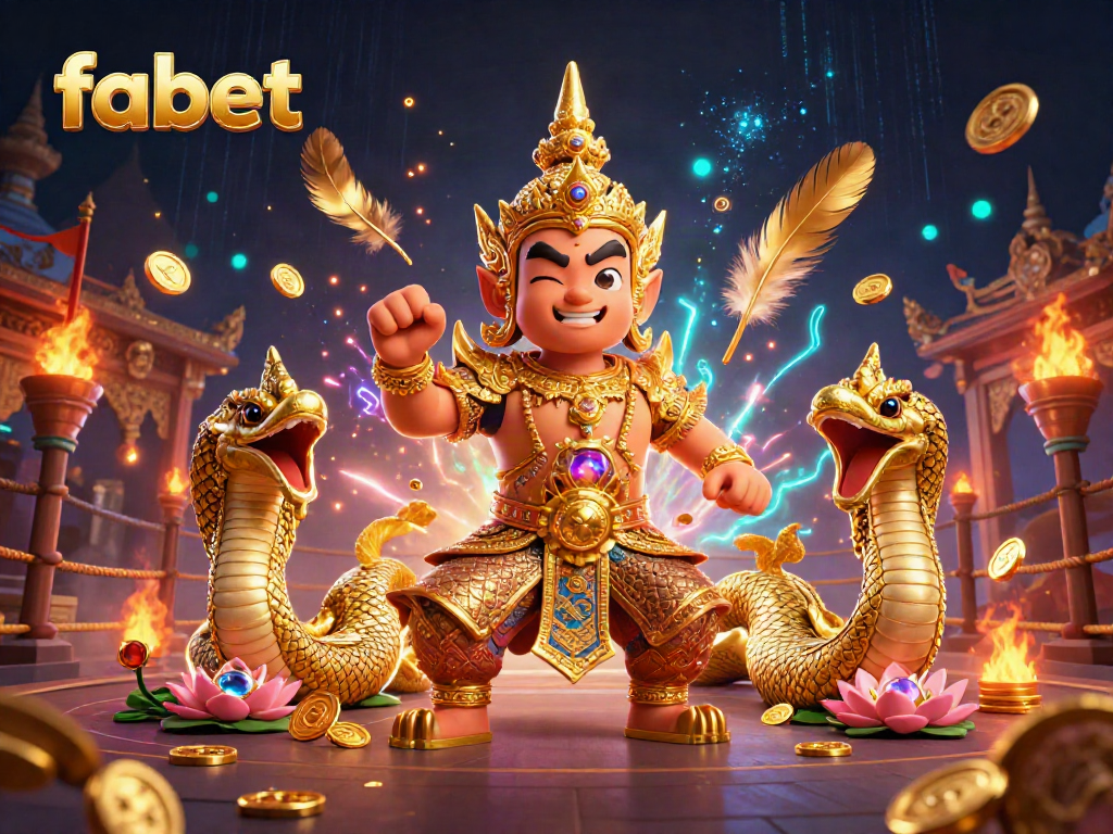 Experience thrilling sports betting action with fabet's vibrant scene featuring mythical guardians and dynamic gaming elements.
