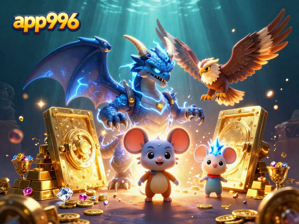 Bet on app996 and win with powerful casino-themed dragons and treasures.