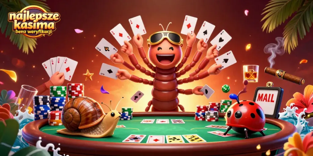 Engage with the najlepsze kasyna bez weryfikacji in this vibrant 3D casino scene showcasing excitement and action.
