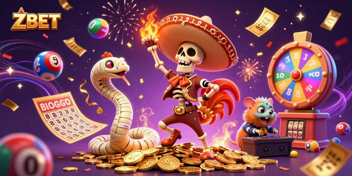 ZBET offers premium gaming experiences, including thrilling victories and colorful casino elements.