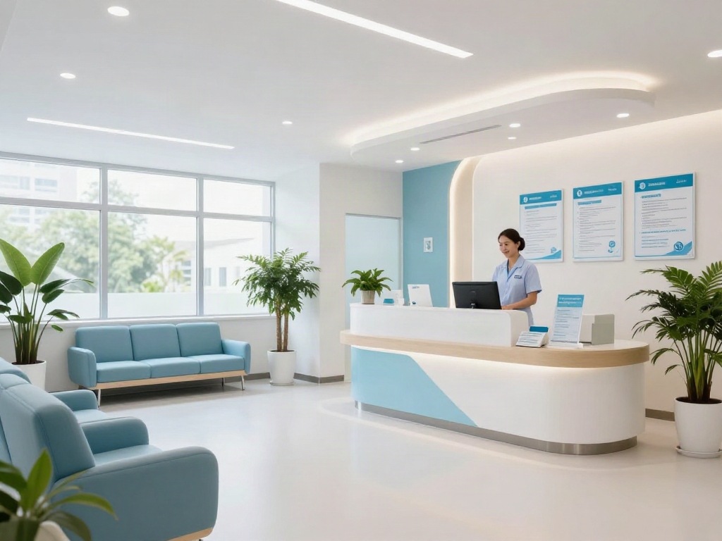 Situs togel healthcare services: Compassionate doctor consultation in a modern health clinic.