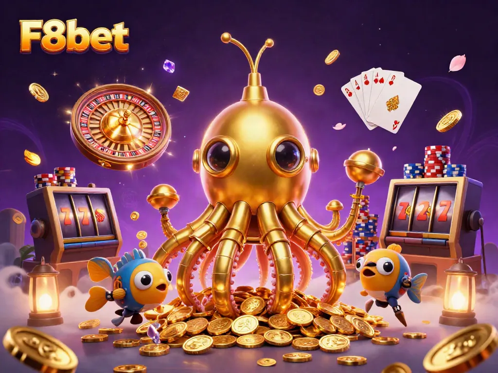 Experience the thrill of F8bet’s golden underwater world filled with casino treasures.