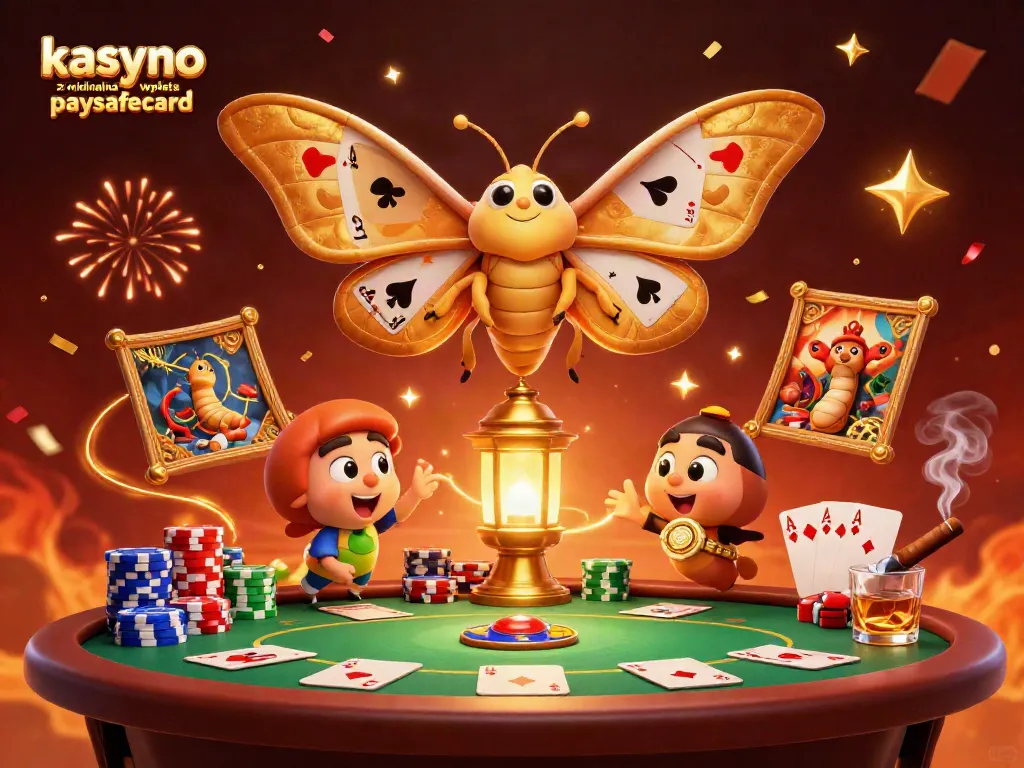 Experience thrilling online gameplay at a kasyno z minimalna wpłata paysafecard with vibrant casino scenes and exciting poker elements.