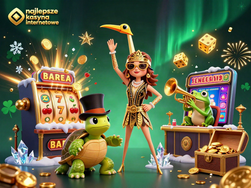 Experience the thrill at najlepsze kasyna internetowe with colorful gaming characters in a vibrant atmosphere.