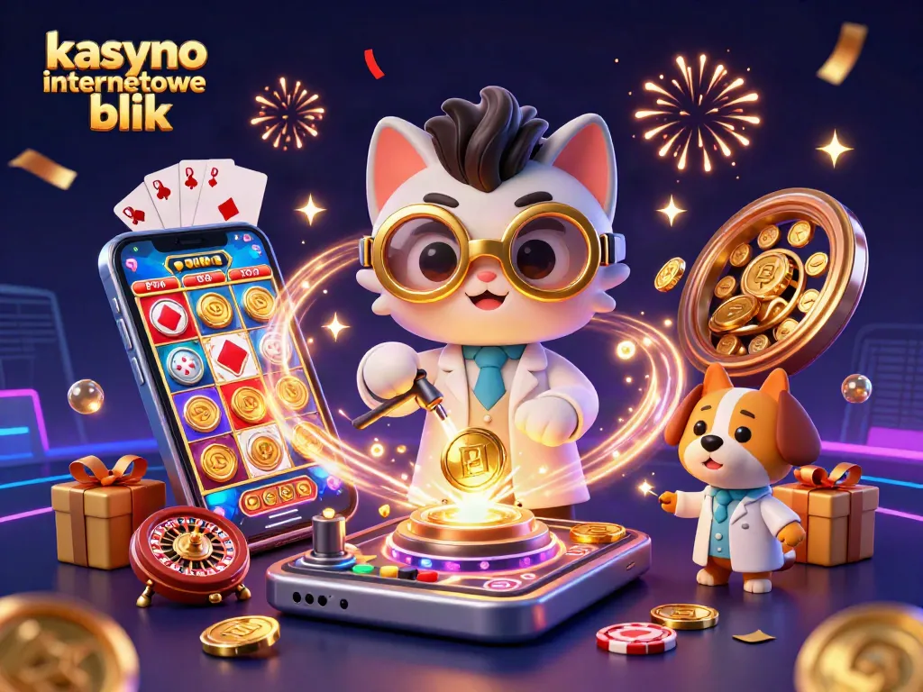 Experience the thrill of kasyno internetowe blik with a mad scientist and assistant creating golden coins.