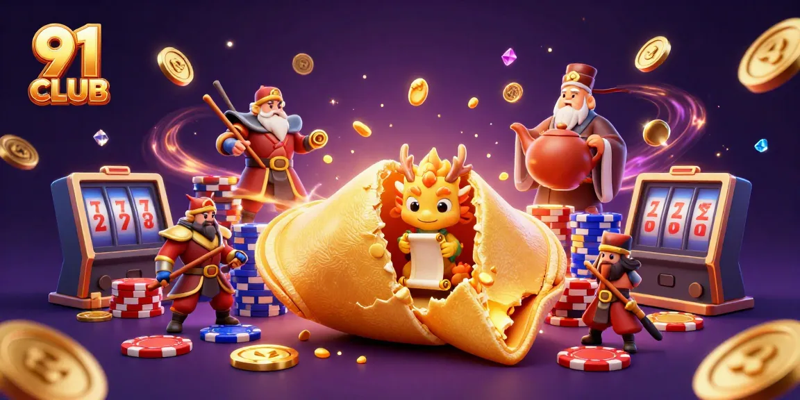 Engage with 91 CLUB's immersive gambling universe featuring whimsical characters and golden treasures.